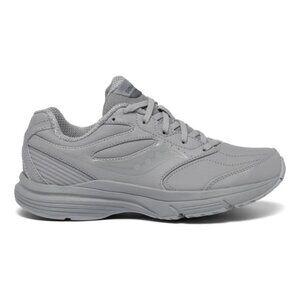 NEW Saucony Womens Integrity Walker 3 Leather Walking Shoe sz 6.5 x-wide grey